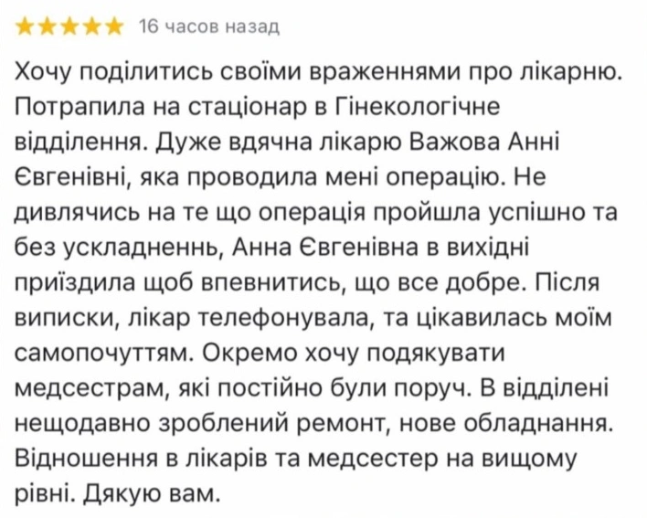  Відгуки Анна Важова